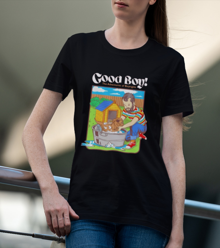 Good Boy The Adventures Of Bojangles Dog Bath Scene T-Shirt