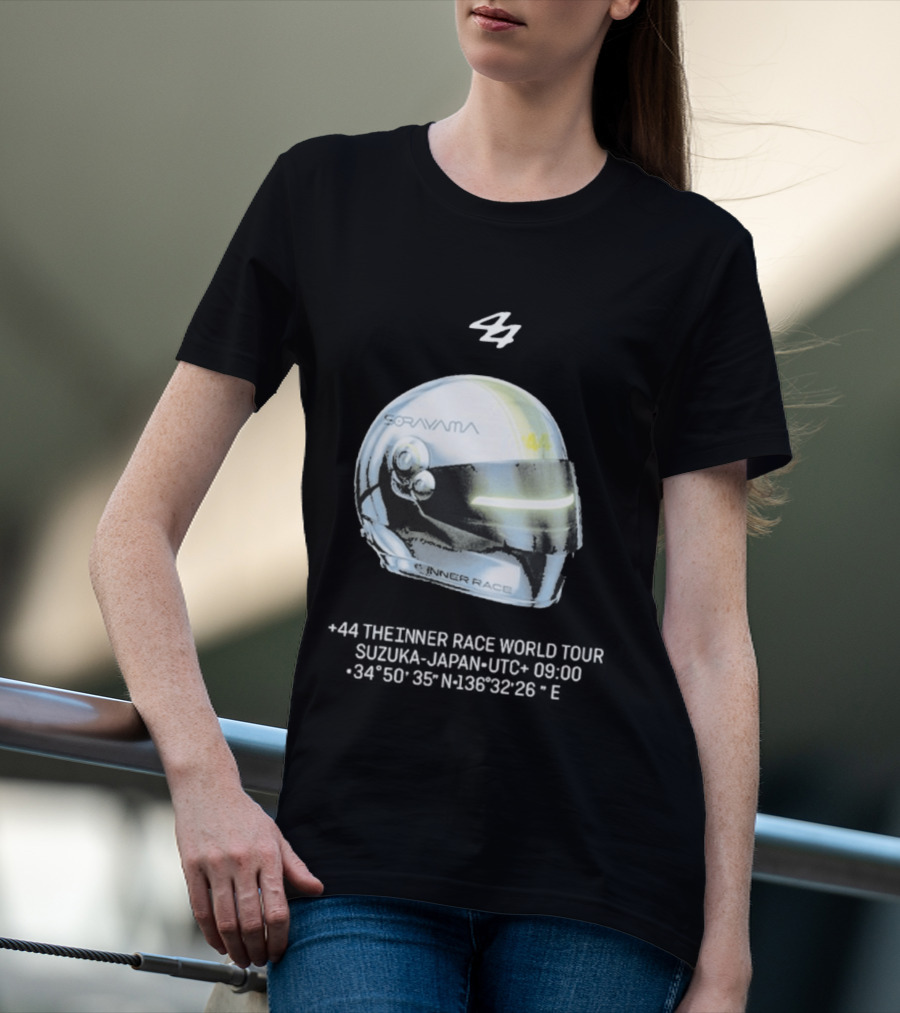 Sorayama Inner Race 44 Lewis Hamilton Helmet T-Shirt