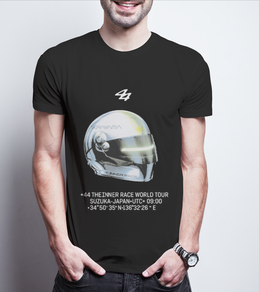 Sorayama Inner Race 44 Lewis Hamilton Helmet T-Shirt