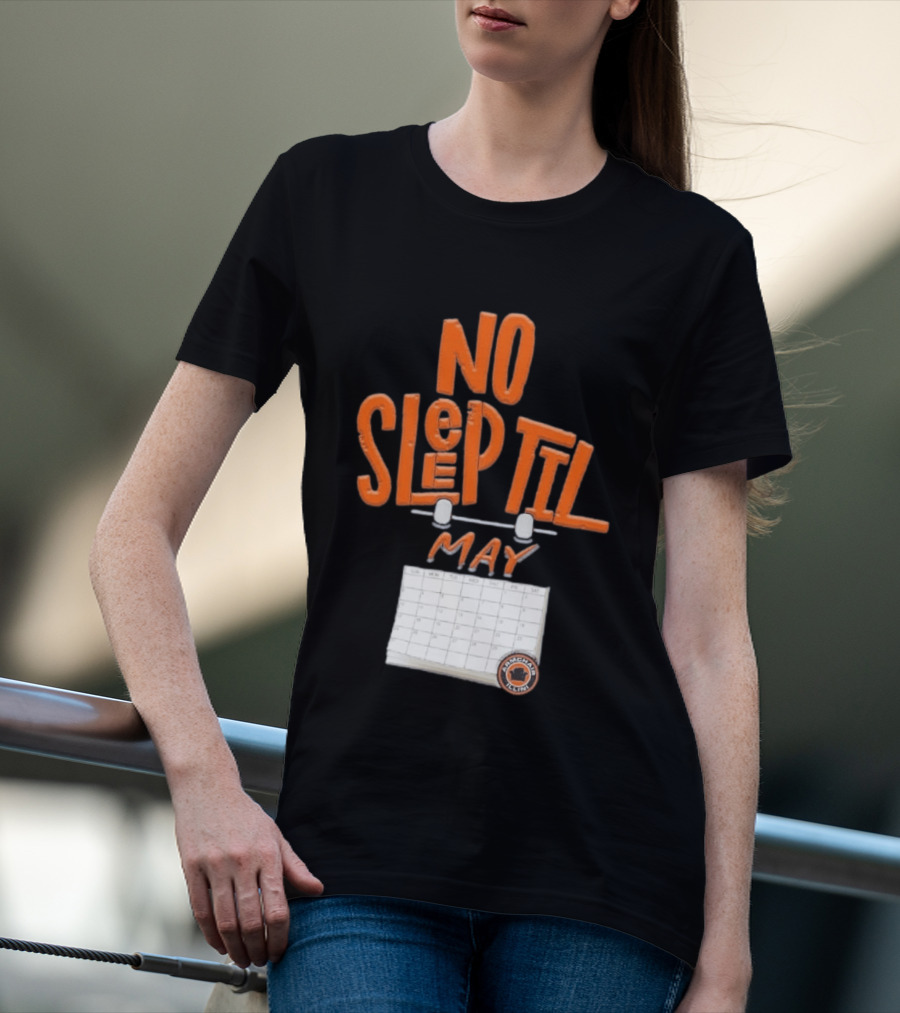 No Sleep Til May Armchair Illinois Fighting Illini Calendar T-Shirt