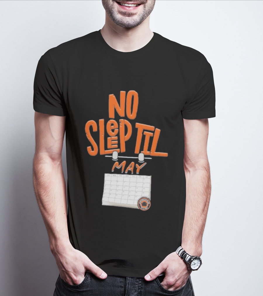 No Sleep Til May Armchair Illinois Fighting Illini Calendar T-Shirt