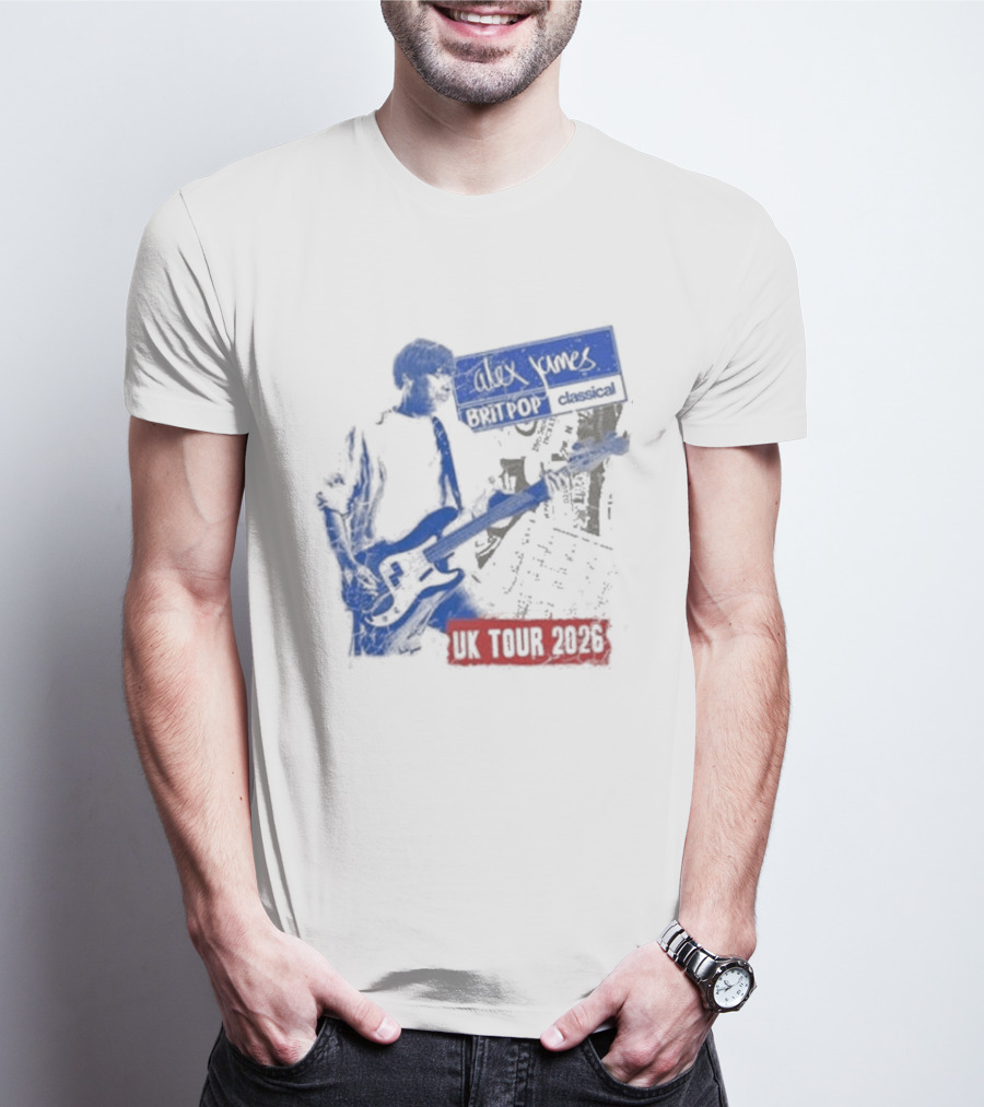 Alex James Britpop Classical UK Tour 2026 T-Shirt