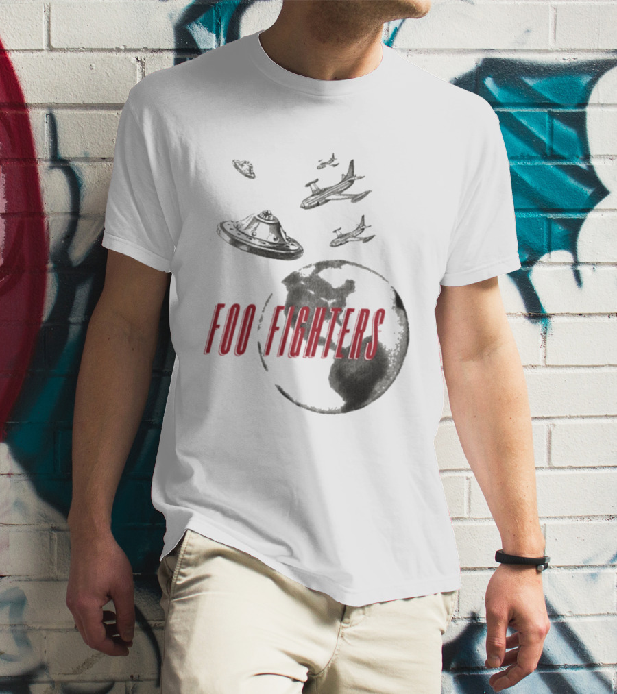 Foo Fighters UFO Earth And Aircraft Encounter T-Shirt