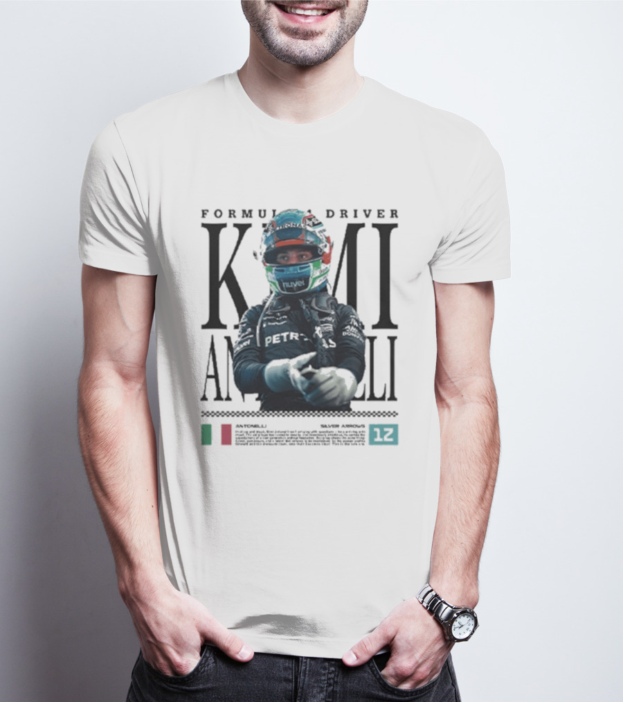 Formula 1 Driver Kimi Antonelli Petronas Racing 2026 T-Shirt