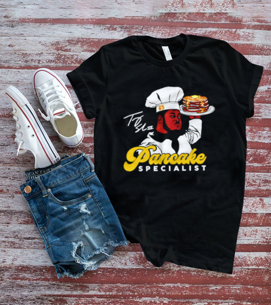 Trey Smith 65 Pancake Specialist Chef T-Shirt
