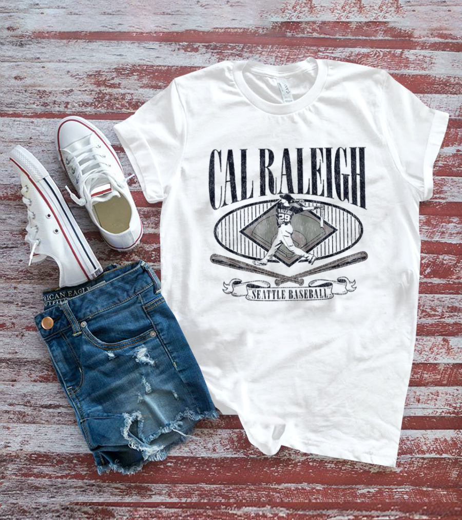 Cal Raleigh Seattle Mariners Diamond Standouts Baseball T-Shirt