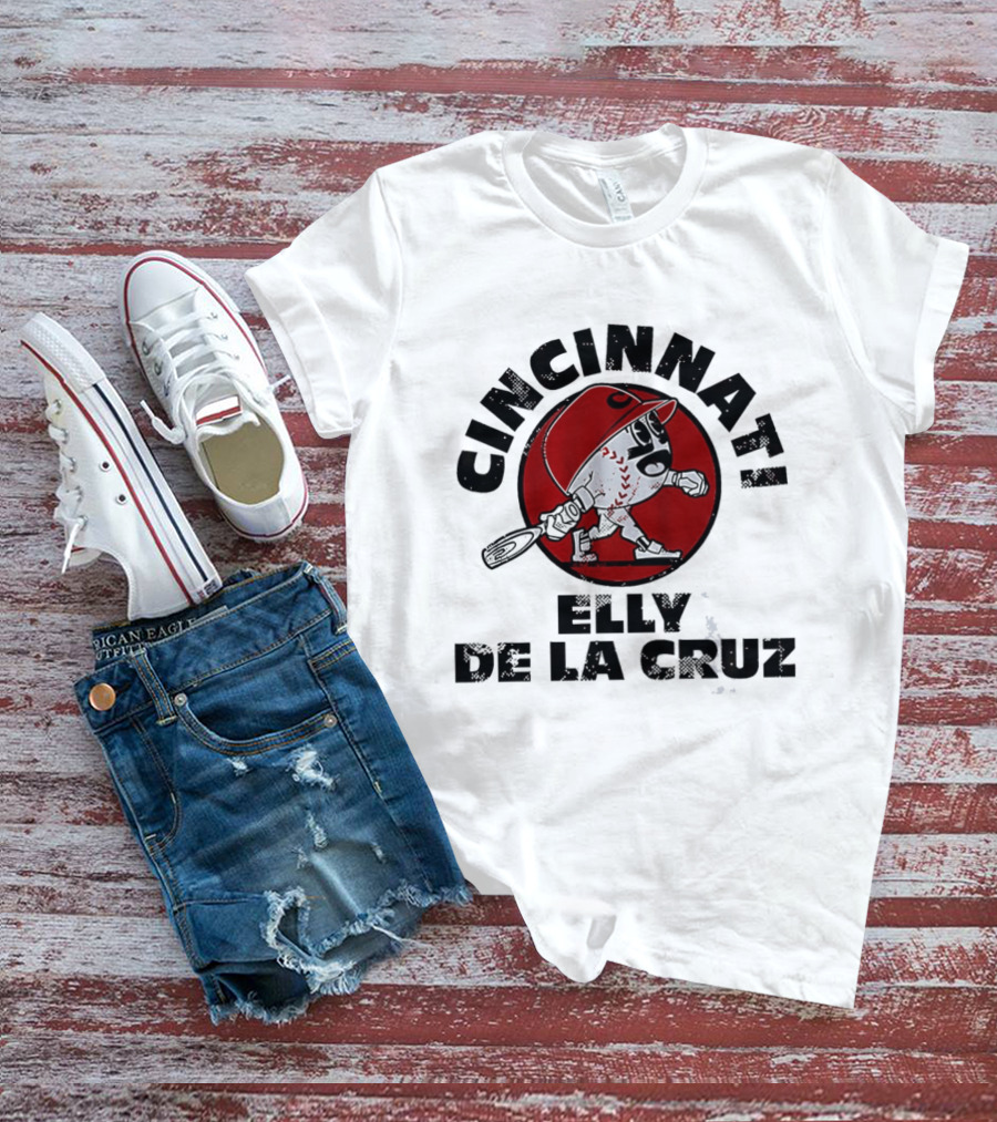 Cincinnati Reds Elly De La Cruz Baseball T-Shirt