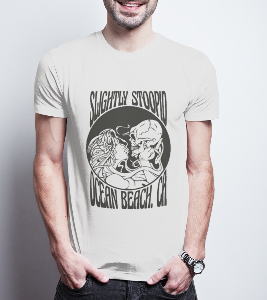Slightly Stoopid Ocean Beach Skull Kiss T-Shirt