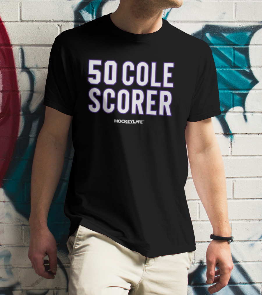 50 Cole Scorer Hockey Player T-Shirt