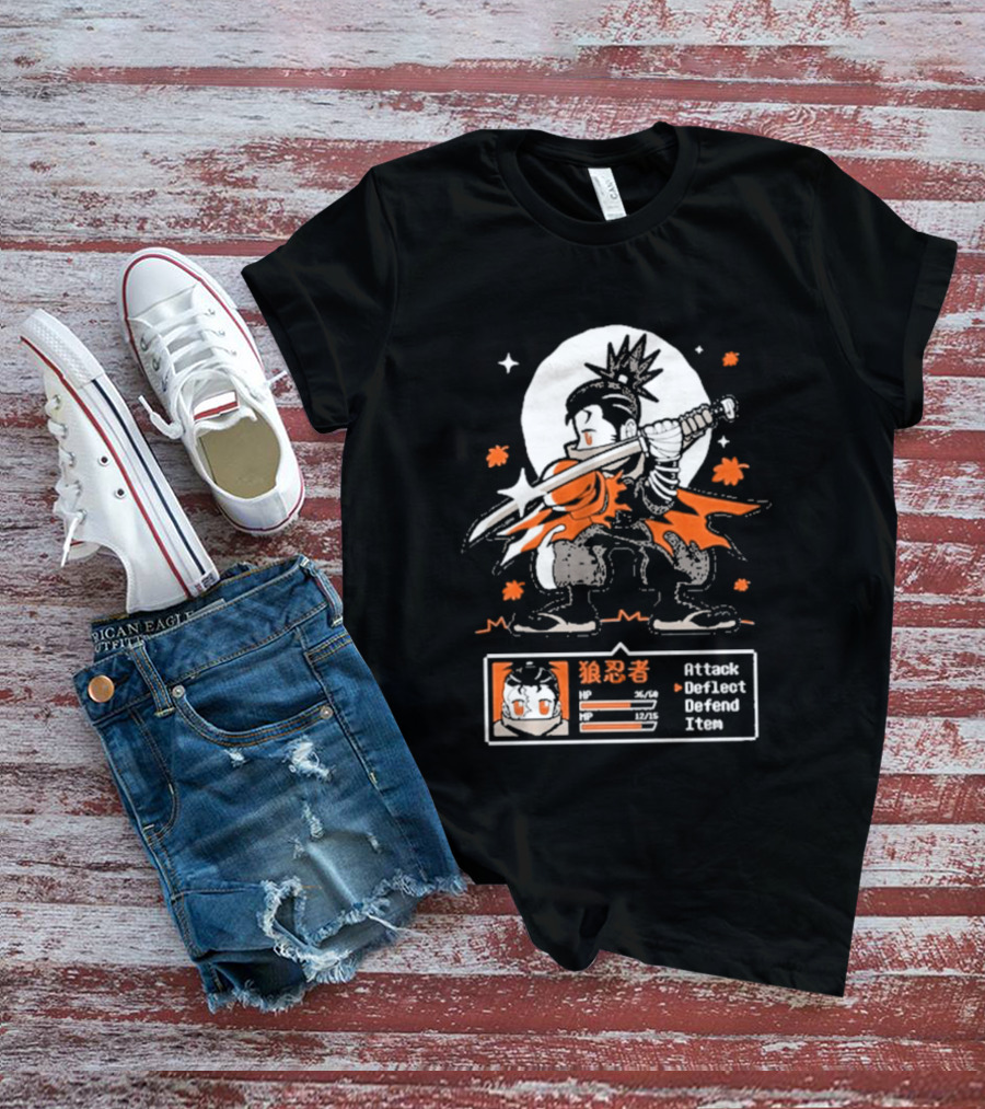 Attack Deflect Defense Item Ghost Wolf Goblin Tengu T-Shirt