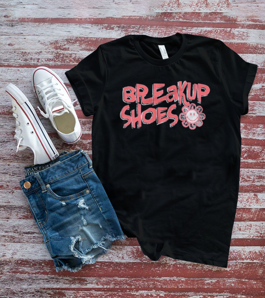 Breakup Shoes Smiley Flower Face T-Shirt