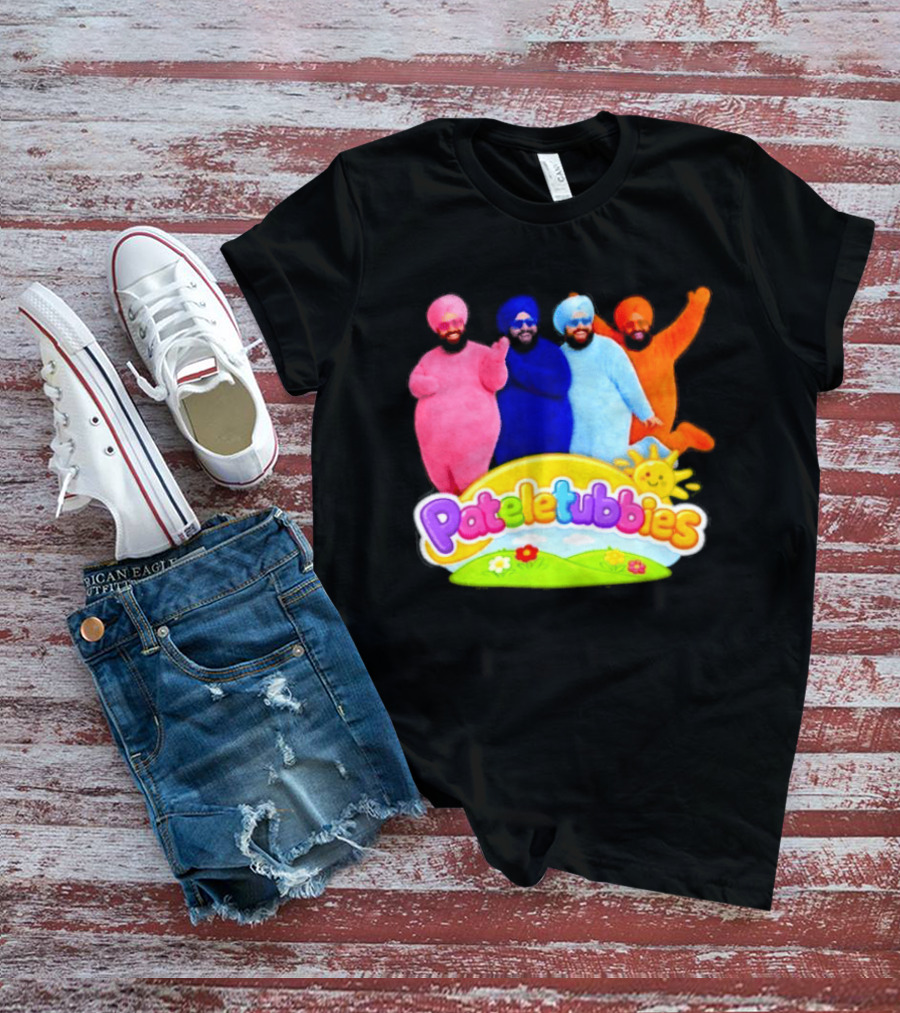 Pateletubbies Indian Characters With Colorful Outfits T-Shirt