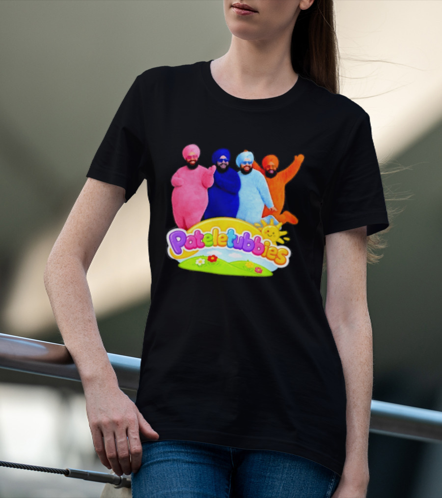 Pateletubbies Indian Characters With Colorful Outfits T-Shirt