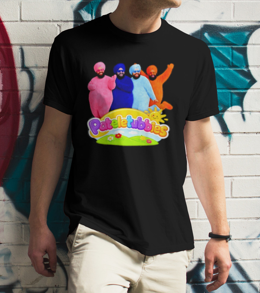 Pateletubbies Indian Characters With Colorful Outfits T-Shirt