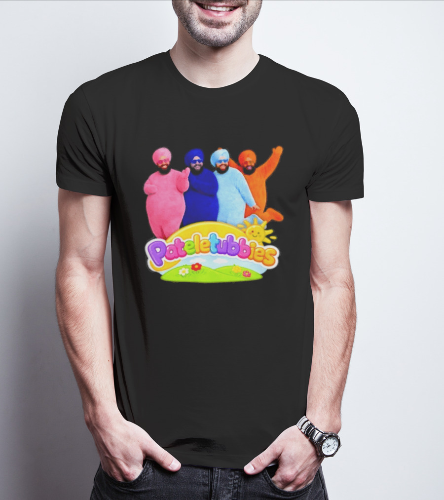 Pateletubbies Indian Characters With Colorful Outfits T-Shirt