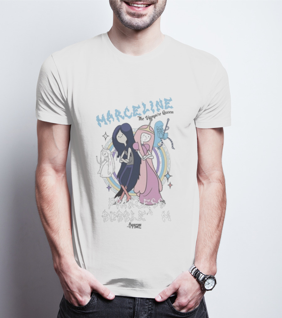 Adventure Time Marceline The Vampire Queen Princess Bubblegum T-Shirt