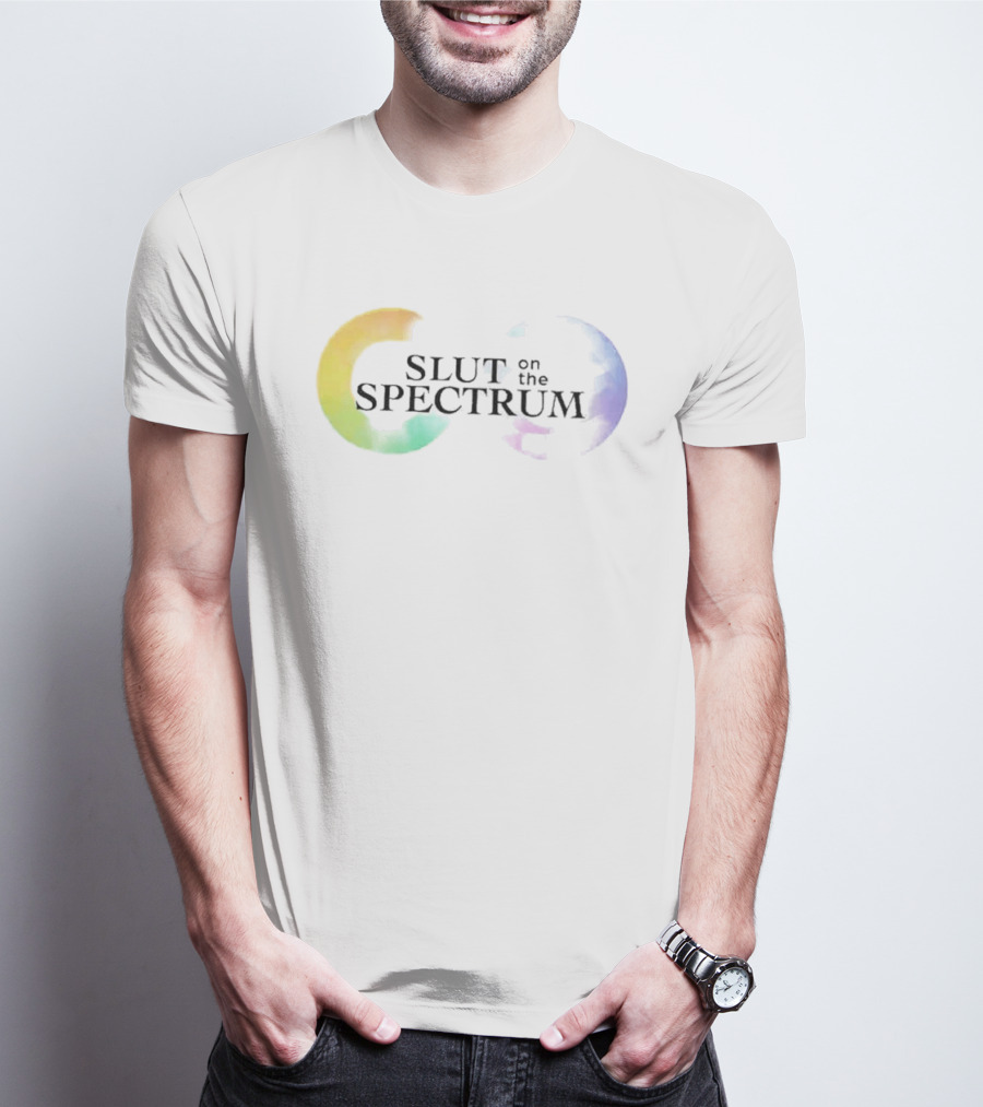 Slut On The Spectrum Pastel Watercolor T-Shirt