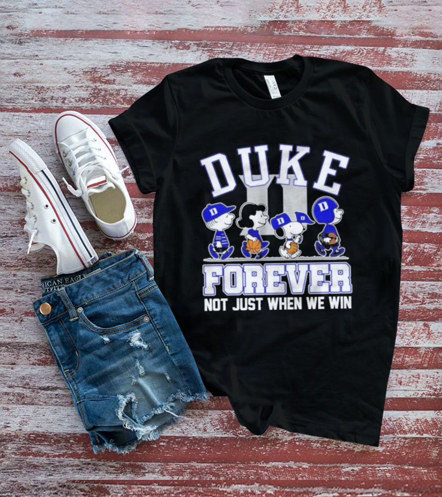 Duke Peanuts Abbey Road Forever Not Just When We Win 2026 T-Shirt