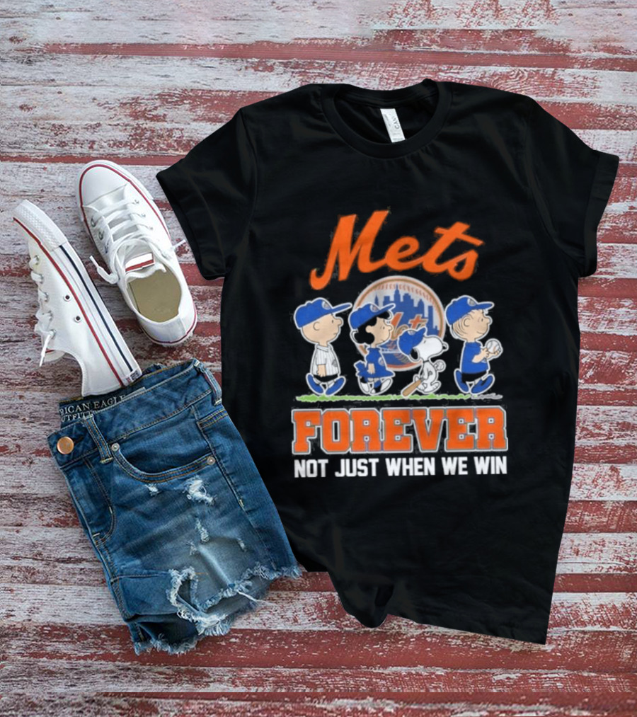 2026 Mets Peanuts Abbey Road Forever Not Just When We Win T-Shirt