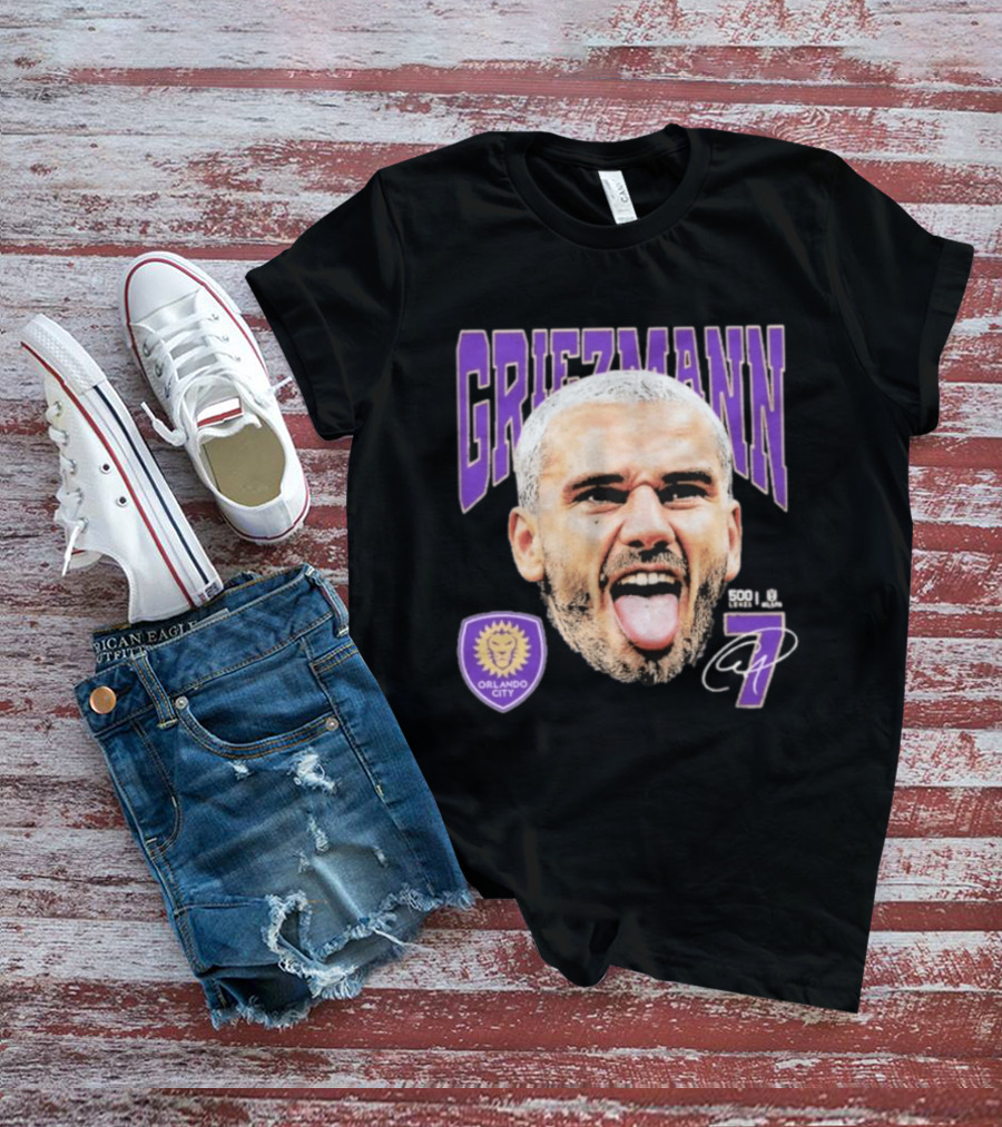 Griezmann Orlando City 7 Soccer Legend Celebration 500 T-Shirt