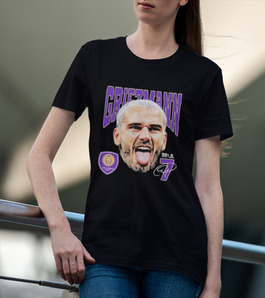 Griezmann Orlando City 7 Soccer Legend Celebration 500 T-Shirt