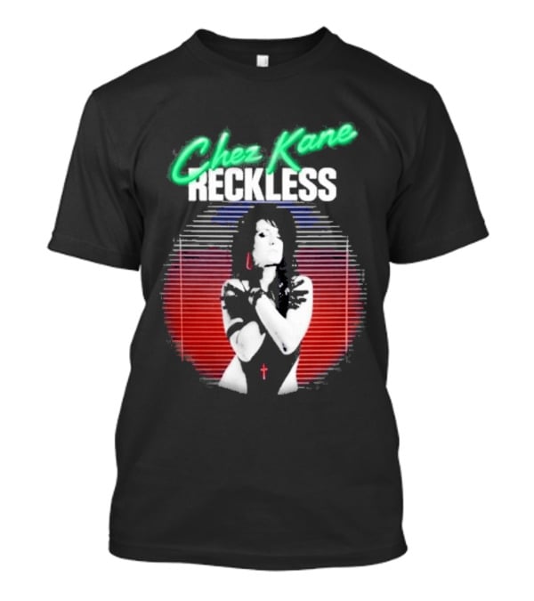 Chez Kane Reckless Punk Woman Retro 80s T-Shirt