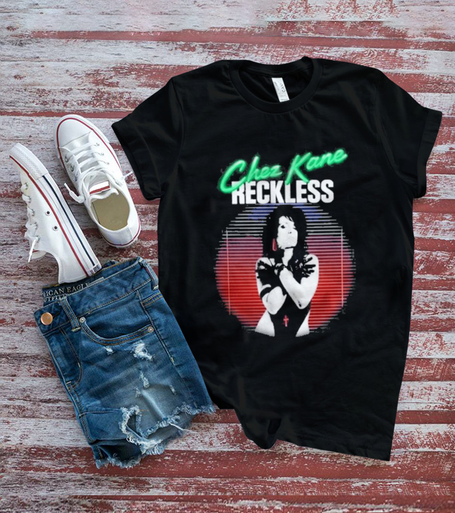 Chez Kane Reckless Punk Woman Retro 80s T-Shirt