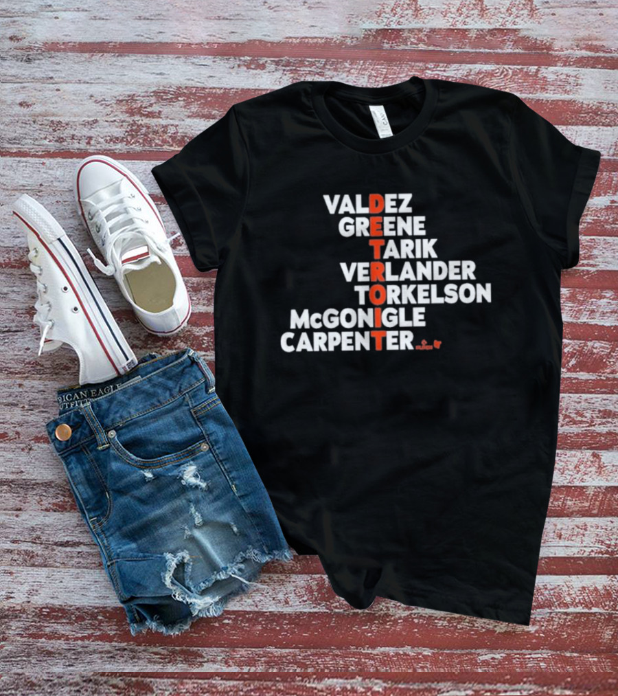 Valdez Greene Tarik Verlander Torkelson Mcgonigle Carpenter Detroit 2026 T-Shirt