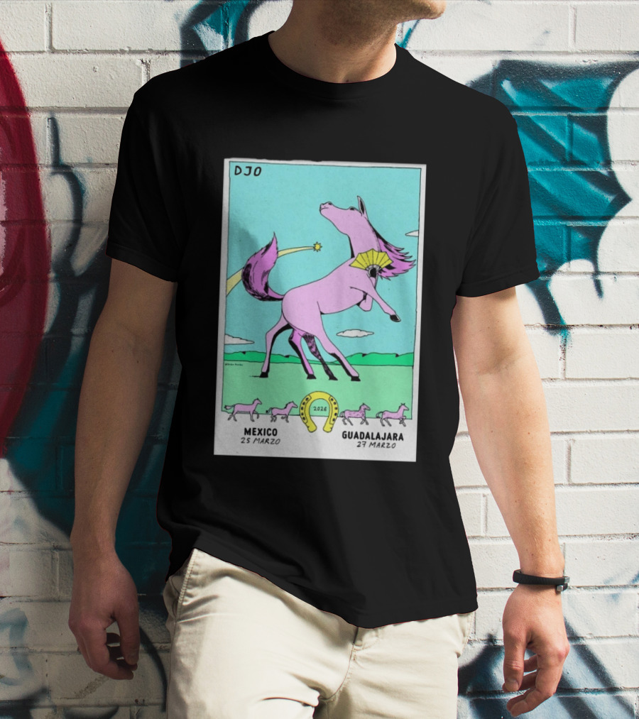 Djo 2026 Guadalajara March 27 Mexico Purple Horse T-Shirt