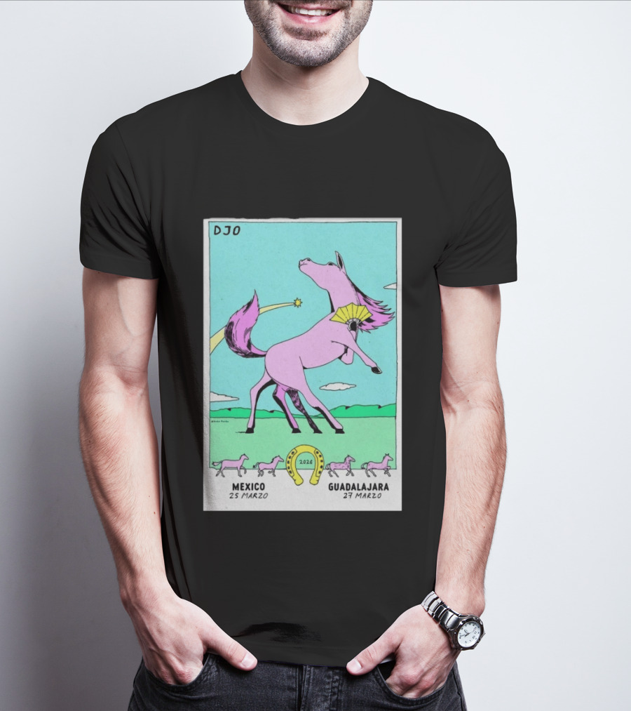 Djo 2026 Guadalajara March 27 Mexico Purple Horse T-Shirt