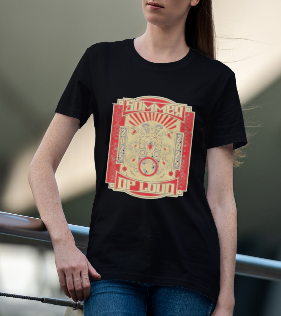 Summer 2025 Loud Festival Vibrant Red Dragon Speaker T-Shirt