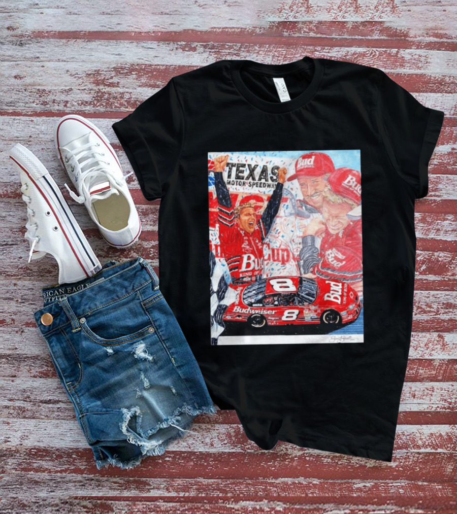 Texas Motor Speedway 2000 Dale Earnhardt Jr NASCAR Cup Series Budweiser Number 8 T-Shirt