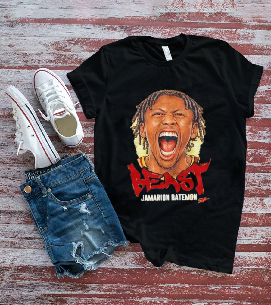 Iowa State Cyclones The Beast Jamarion Batemon Scream Big Head T-Shirt
