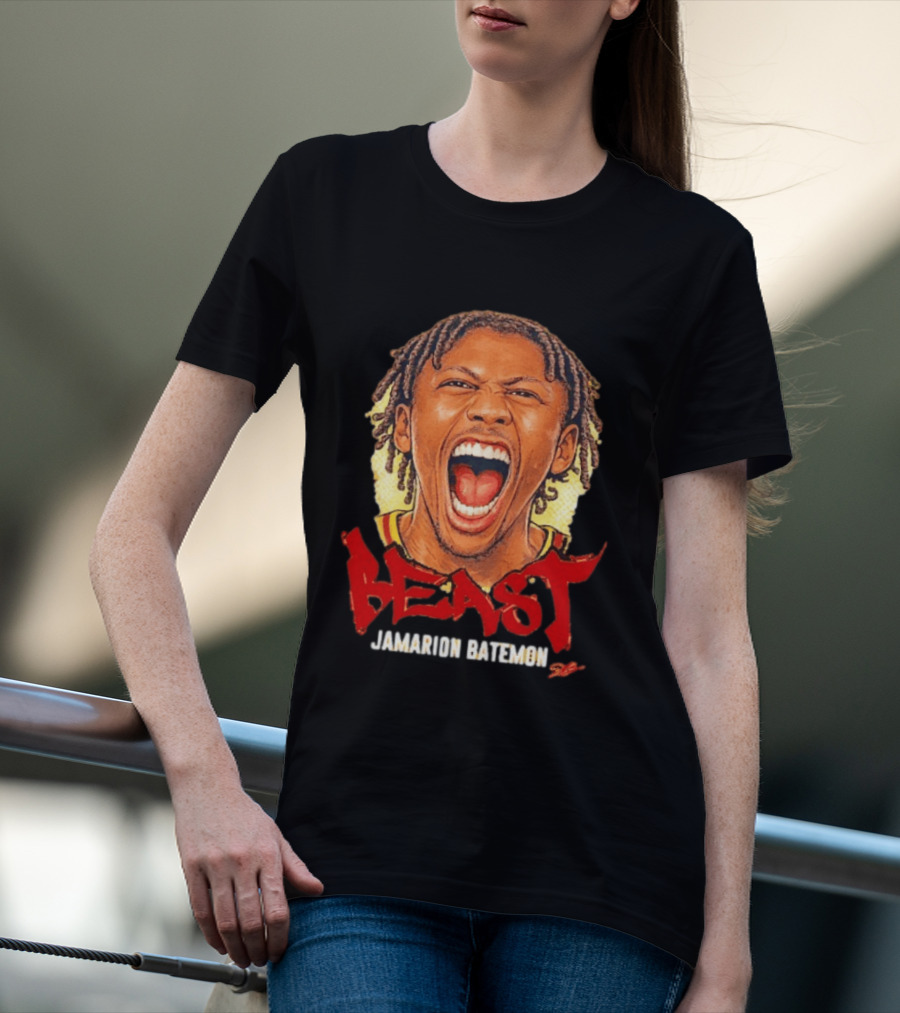 Iowa State Cyclones The Beast Jamarion Batemon Scream Big Head T-Shirt