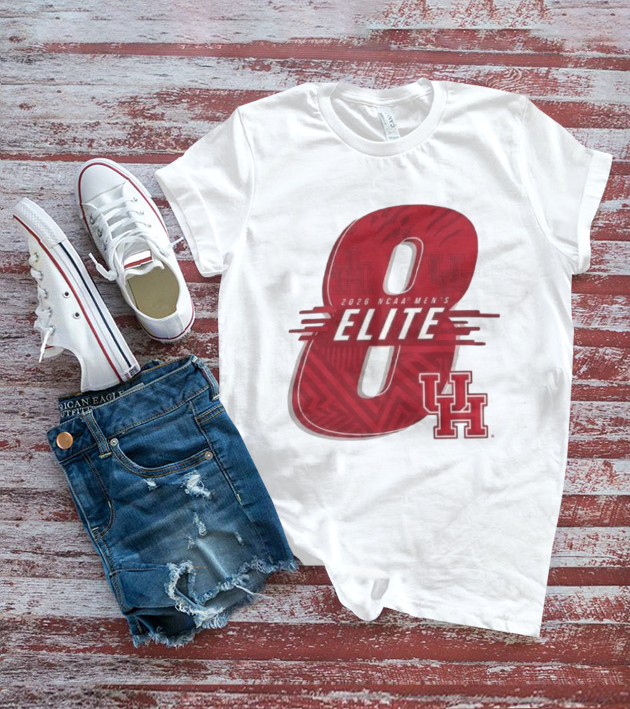2026 NCAA Men's Elite 8 Houston Cougars UH T-Shirt