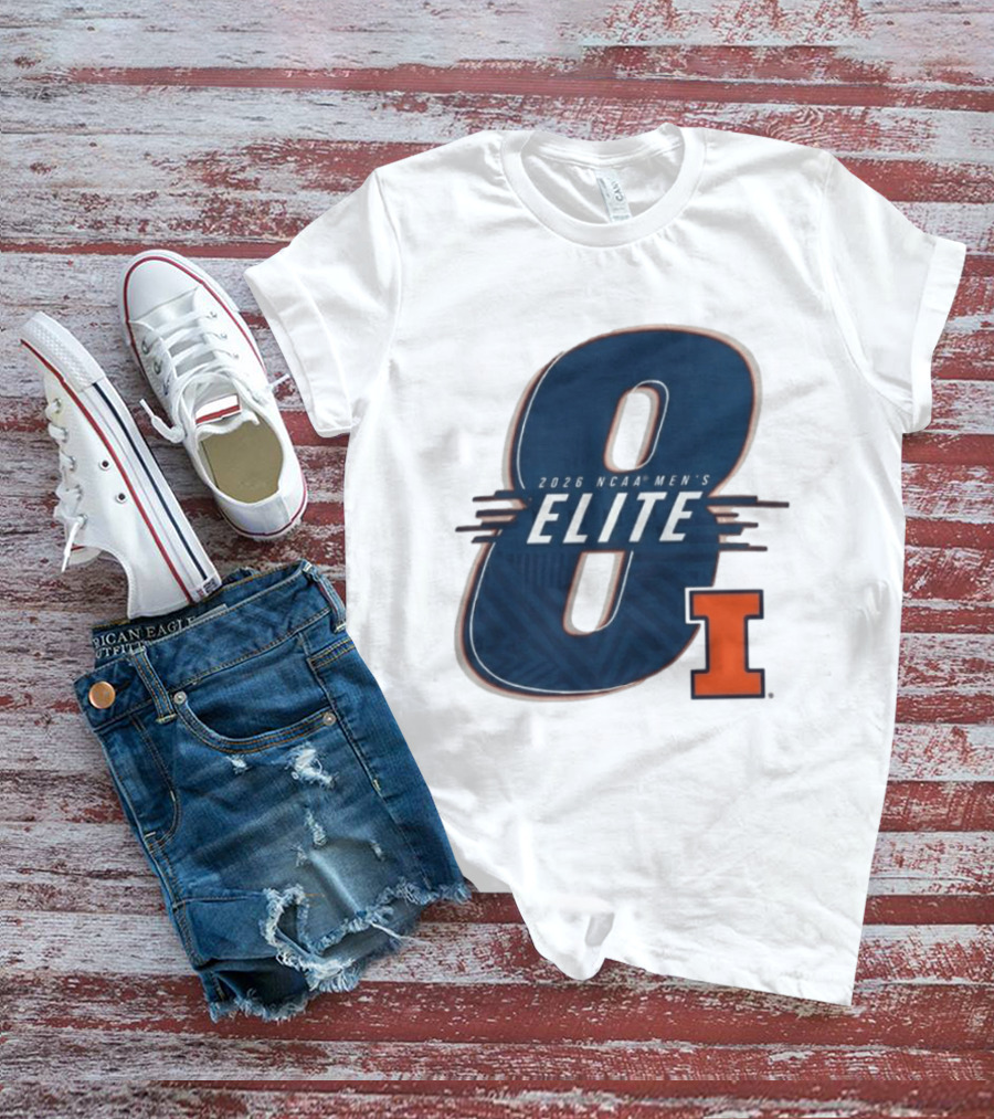 2026 NCAA Men's Elite 8 Illinois Fighting Illini I T-Shirt