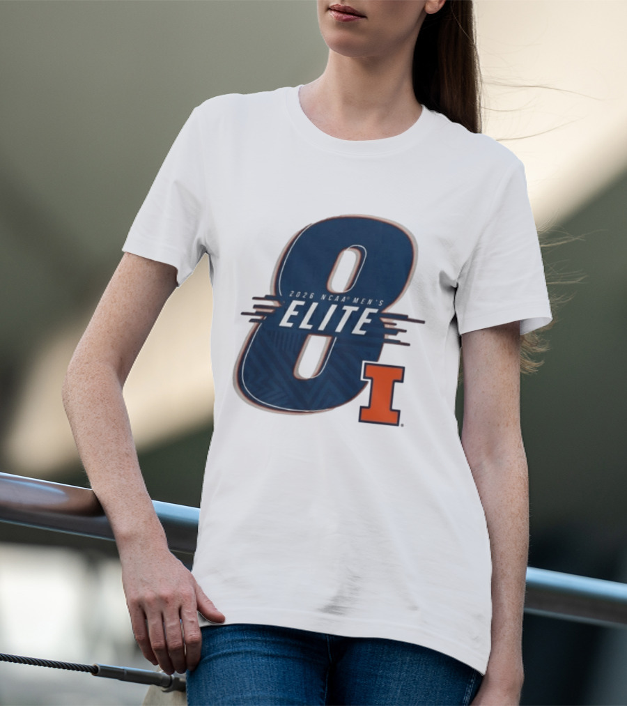 2026 NCAA Men's Elite 8 Illinois Fighting Illini I T-Shirt