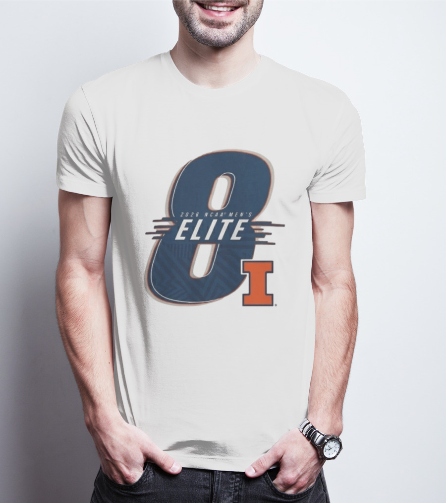 2026 NCAA Men's Elite 8 Illinois Fighting Illini I T-Shirt