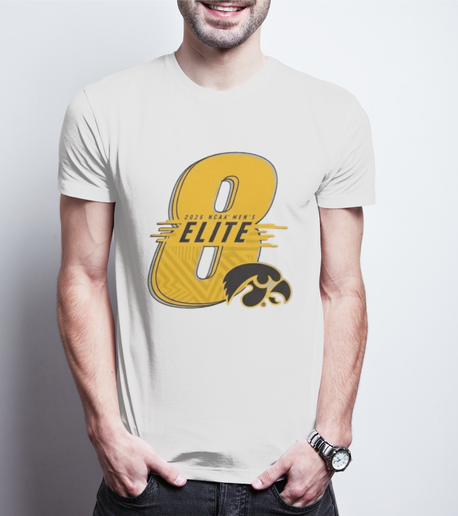 2026 NCAA Men's Elite 8 Iowa Hawkeyes Fan Gear T-Shirt