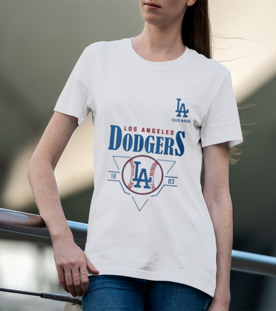 Los Angeles Dodgers 1903 Your Name LA Baseball T-Shirt