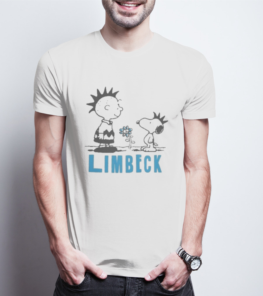 Peanuts Snoopy Punk Charlie Brown Limbeck Flower T-Shirt