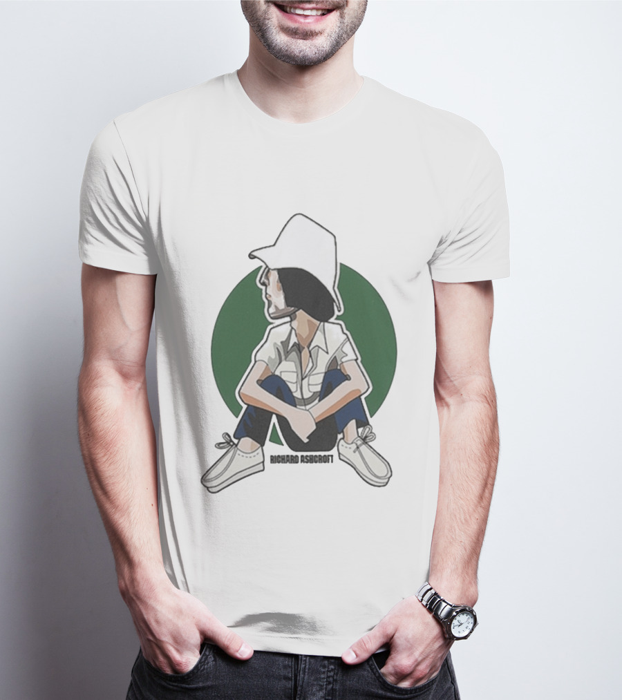 Richard Ashcroft 2026 Tour Illustration Seated Figure T-Shirt