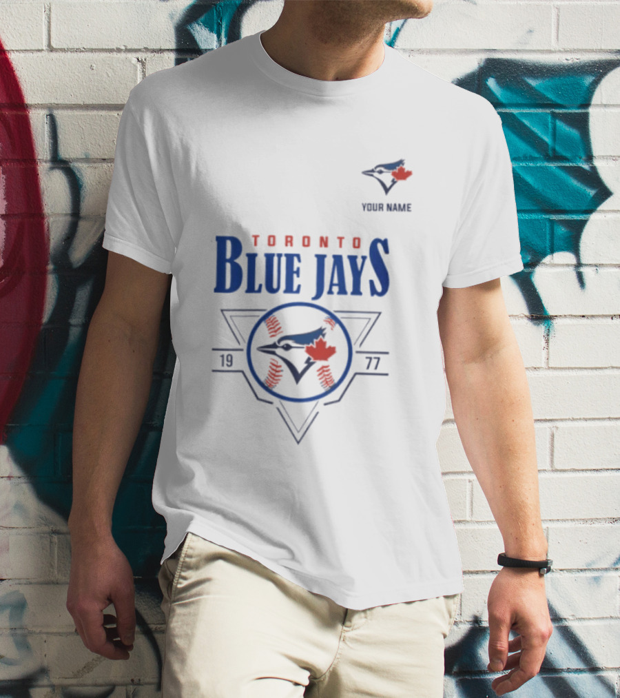 Toronto Blue Jays Your Name 1977 Retro Baseball T-Shirt