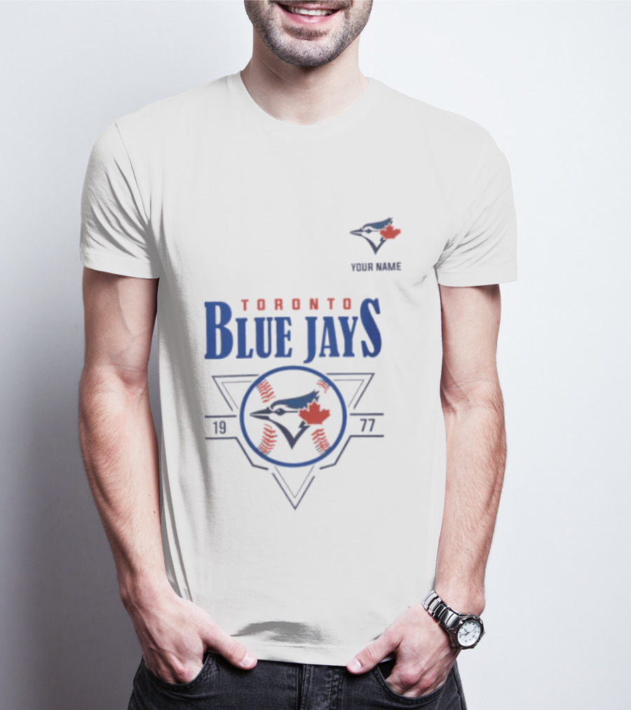 Toronto Blue Jays Your Name 1977 Retro Baseball T-Shirt