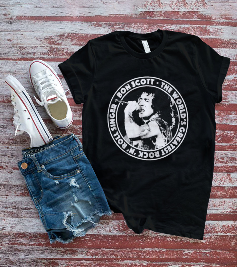 Bon Scott World's Greatest Rock N Roll Singer T-Shirt