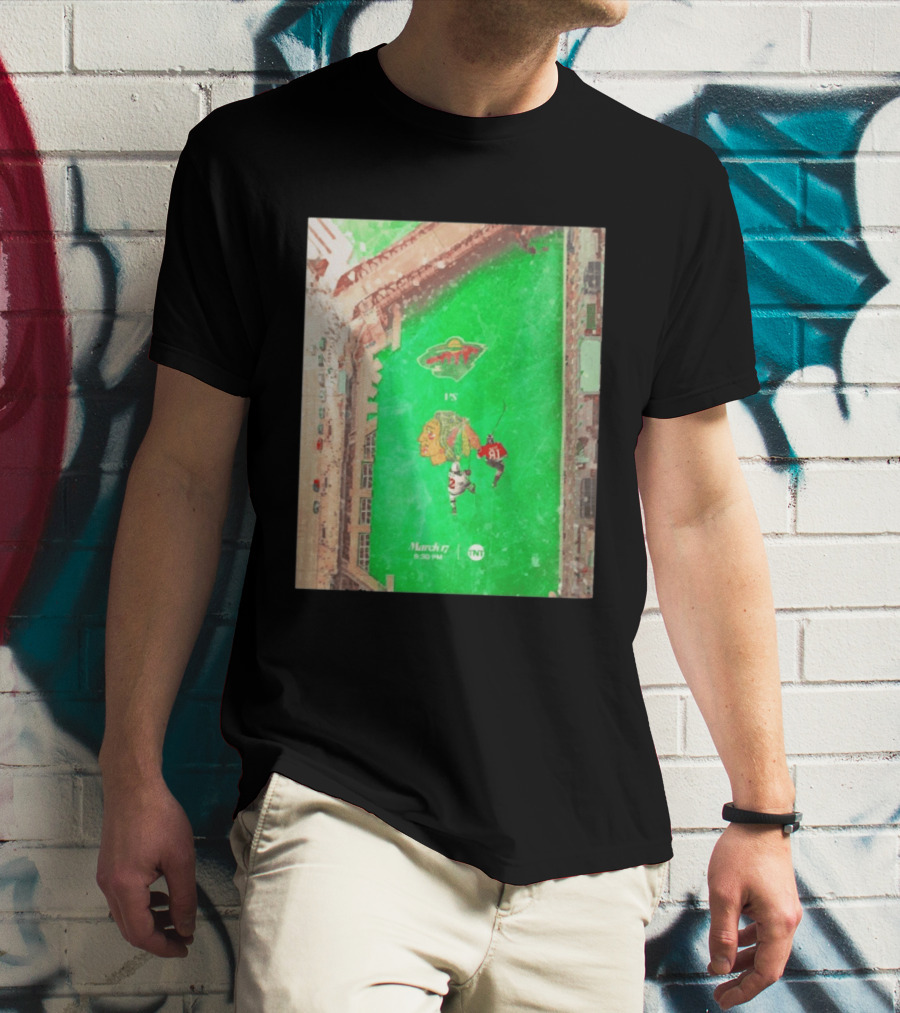 Chicago Blackhawks Vs Minnesota Wild March 17 8:30 PM Stadium TNT T-Shirt
