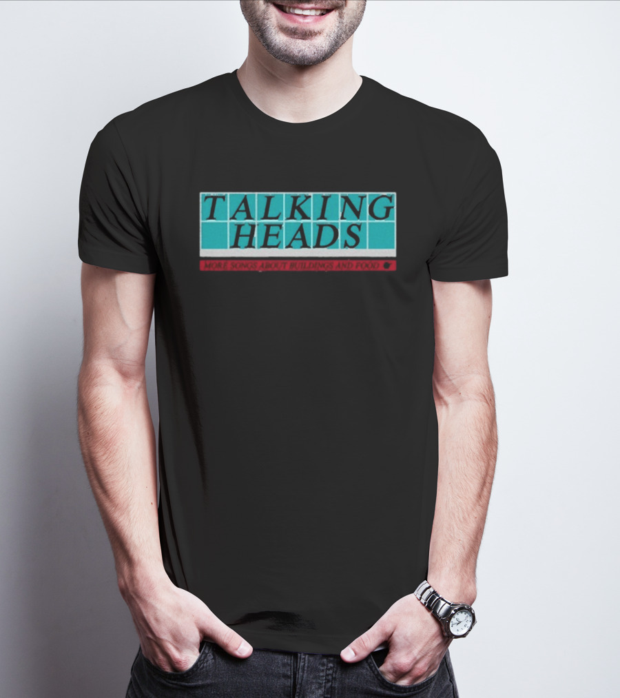 Talking Heads More Songs About Buildings And Food Tiled Block T-Shirt