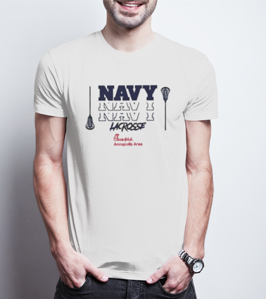 Navy Lacrosse Chick Fil A Annapolis Area T-Shirt