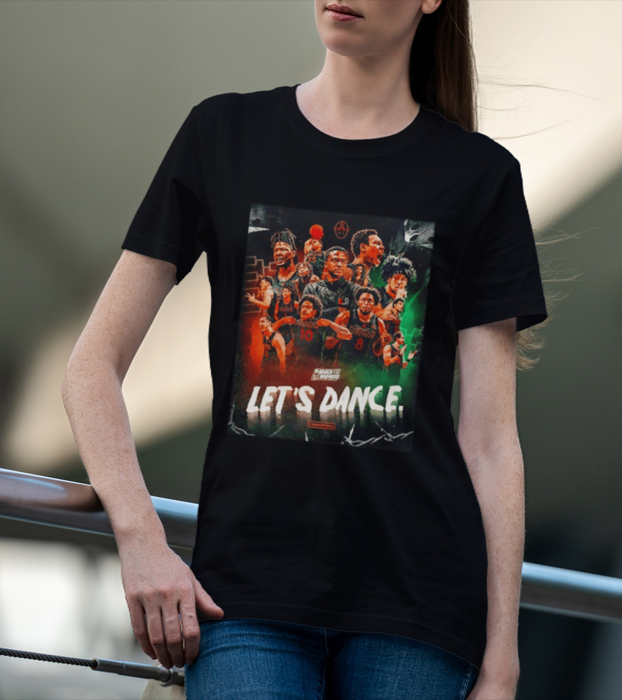 Miami Hurricanes Basketball Let's Dance March Madness Players T-Shirt