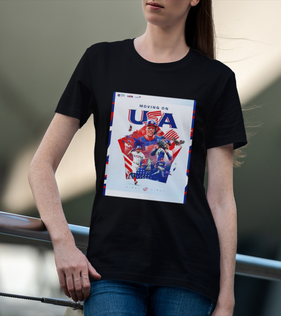 Moving On USA World Baseball Classic 2026 Team USA Final Player T-Shirt